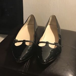 Black Patent Leather Cole Haan flats - size 9.5